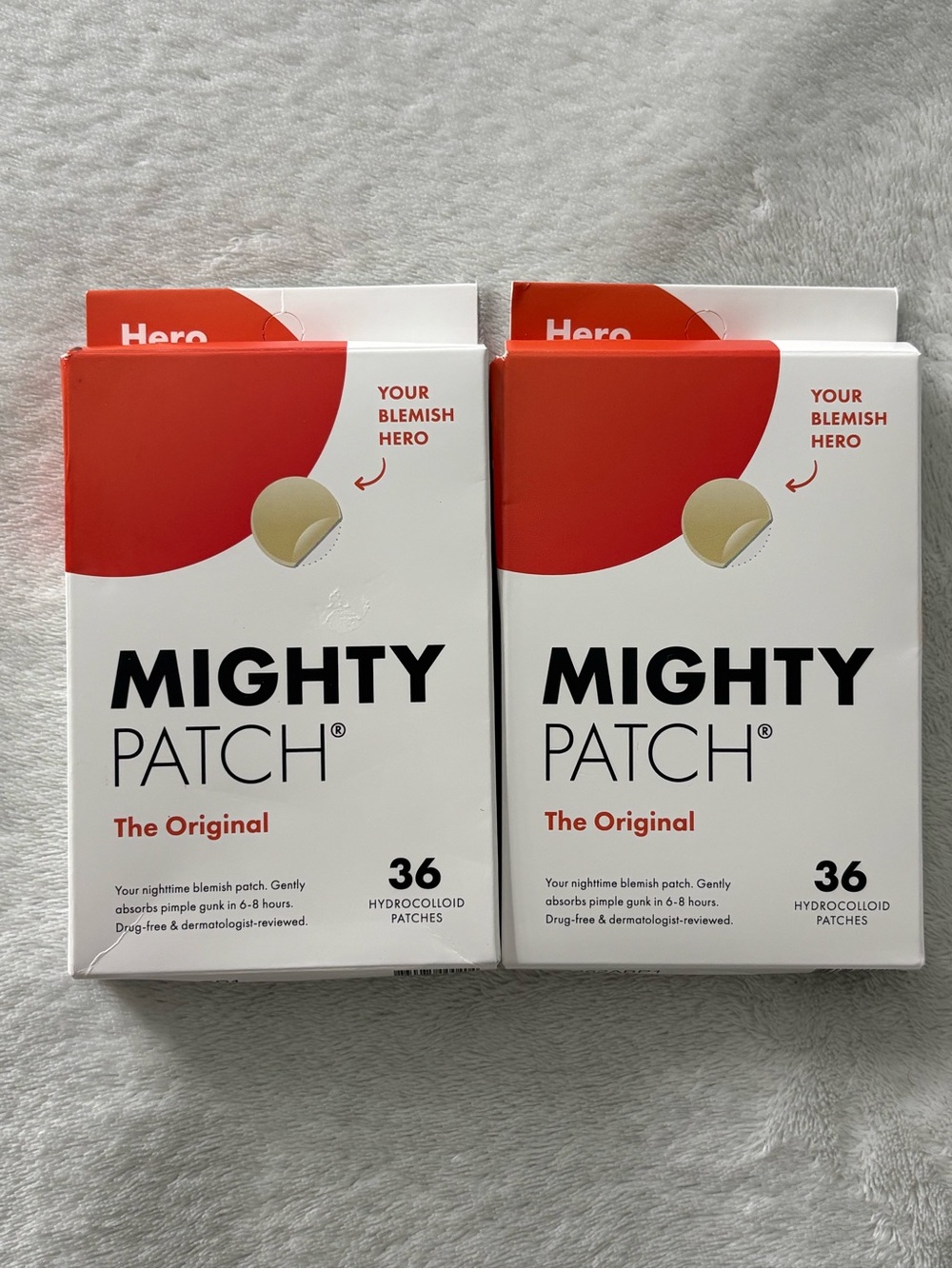 Set of 2 Hero Mighty Patch Original Hydrocolloid Acne Patches 36ct Exp 12/27/26